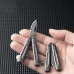 PicoBlade – Compact Stainless Steel EDC Keychain Knife with Butterfly Action - Image 8