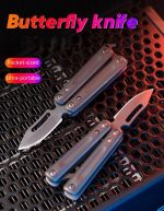 PicoBlade – Compact Stainless Steel EDC Keychain Knife with Butterfly Action - Image 10