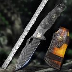 Obsidian Edge - Damascus Steel Folding Knife - Image 3