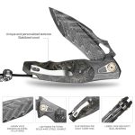 Obsidian Edge - Damascus Steel Folding Knife - Image 4