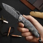 Obsidian Edge - Damascus Steel Folding Knife - Image 7