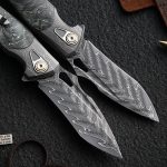 Obsidian Edge - Damascus Steel Folding Knife - Image 8