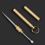 ADD-ONS: Titanium Ear Pick Toothpick Set (Brass case) - Image 2