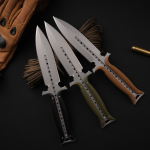 Forged Dawn EDC Fixed Blade Knife – 4Cr13 Steel Tactical Knife with Sheath