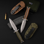 Forged Dawn EDC Fixed Blade Knife – 4Cr13 Steel Tactical Knife with Sheath - Image 3