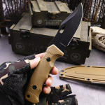 TrailForge Multi-Tool Survival Knife – Outdoor Camping Knife with Fire Starter & Tool Card