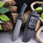Apex Survivalist: Heavy-Duty Fixed Blade Tactical Knife with Multi-Mount Sheath - Image 2