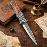 Ebonleaf Venom: Stainless Steel Pocket Knife